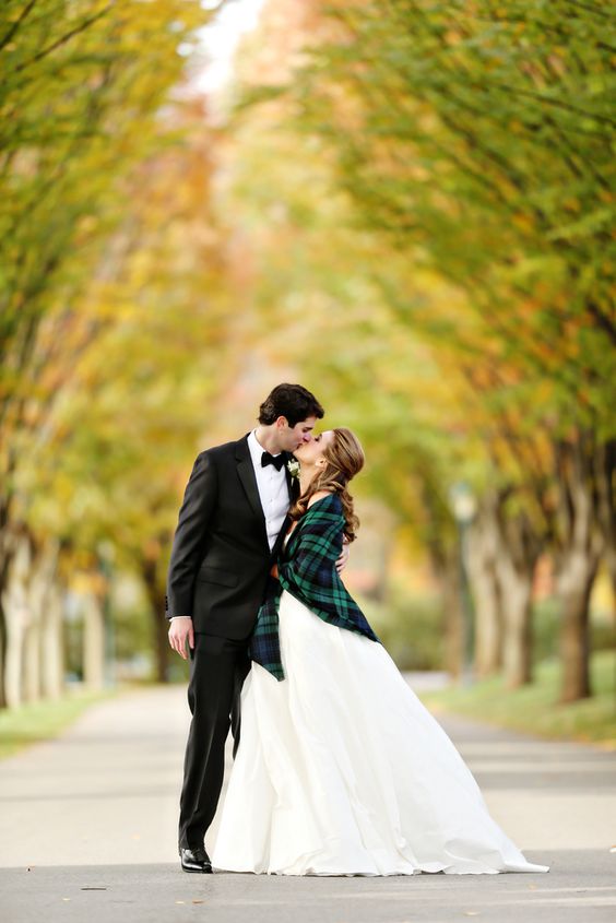 Cozy bride and groom outdoor winter portrait // 10 Gorgeous Cover Up Ideas to Keep the Bride Warm and Stylish this Winter. // http://mysweetengagement.com