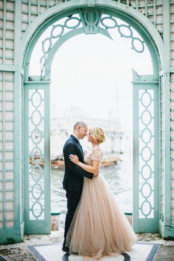 Romantic pose and gown. Alee Gleiberman Photography // Don't know what to wear for your engagement pictures? Check out these 10 Formal Engagement Photo Outfit Ideas. // http://mysweetengagement.com