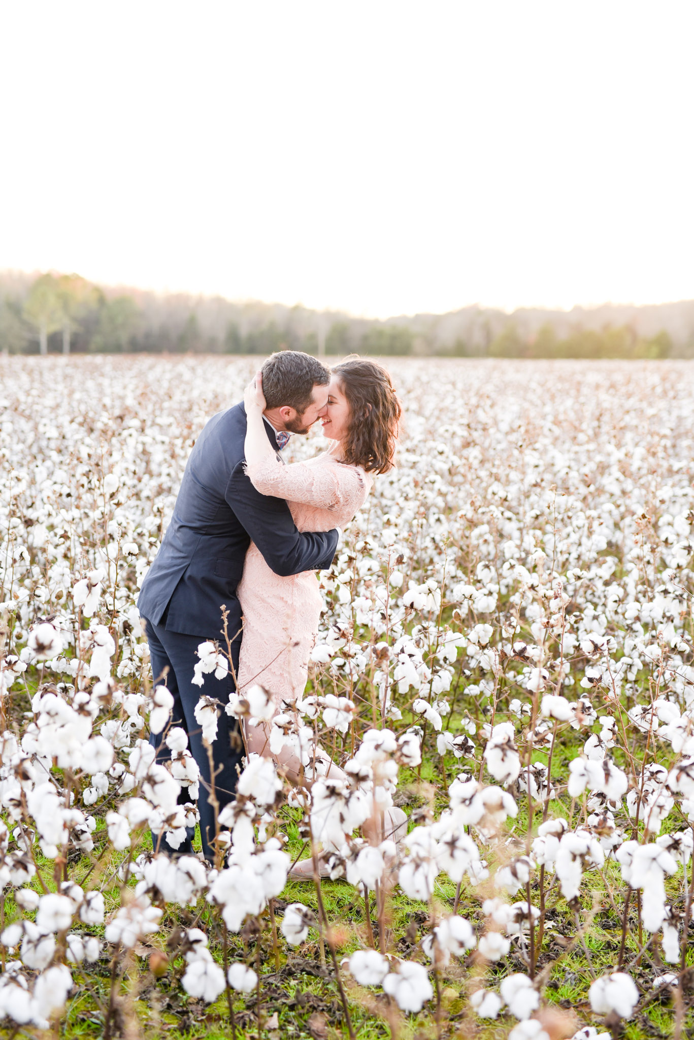 Cotton field engagement photo inspiration. // mysweetengagement.com