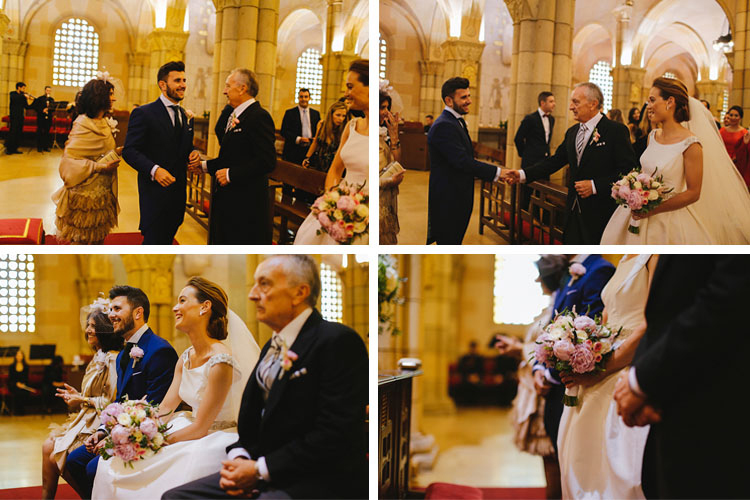 Gorgeous wedding in Spain. Church ceremony | More on: https://mysweetengagement.com/gorgeous-wedding-in-spain - Photo: David Fernández