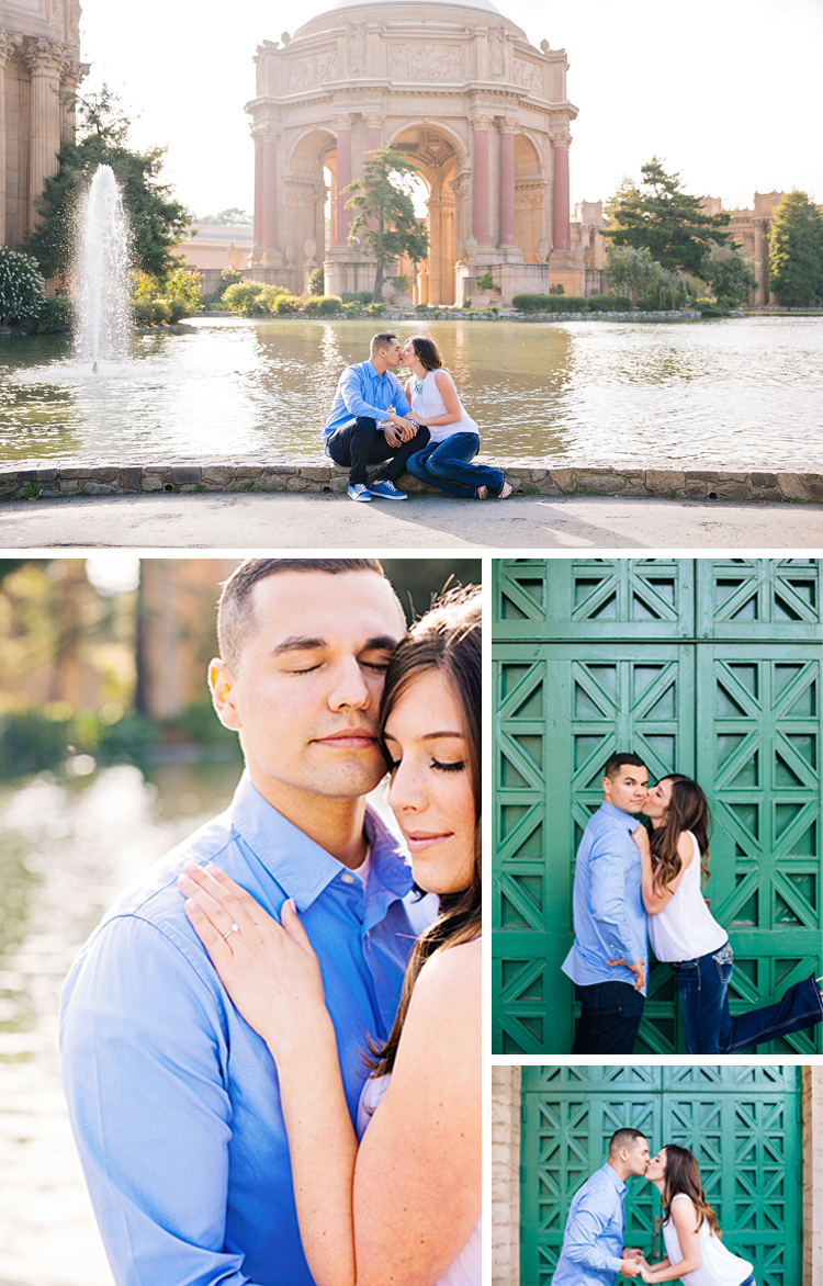 San Francisco Engagement Session Photoshoot | https://mysweetengagement.com/beautiful-and-creative-engagement-photos-and-save-the-date-in-sanfran for more. Photos: Anna Perevertaylo.