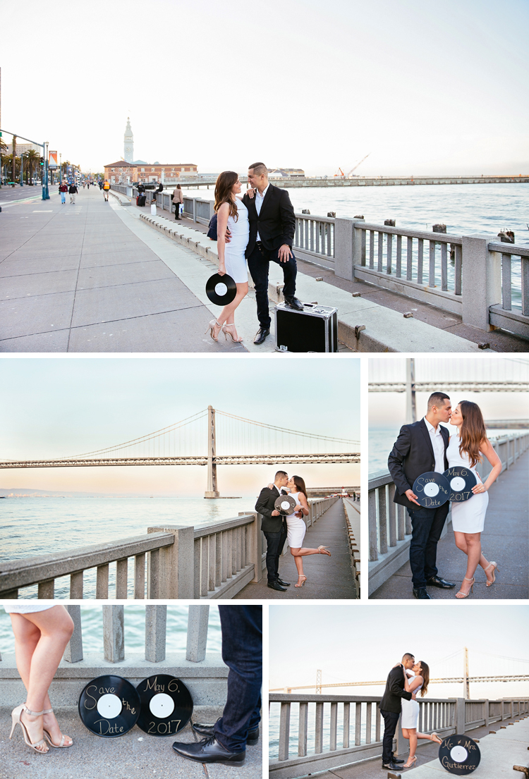 Creative Engagement Session and Save the Date Photoshoot | https://mysweetengagement.com/beautiful-and-creative-engagement-photos-and-save-the-date-in-sanfran for more. Photos: Anna Perevertaylo.