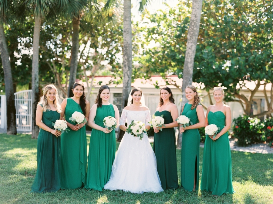 vestido de madrinha de casamento verde esmeralda