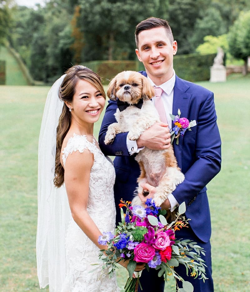WARNING: These ridiculously cute pictures of dogs in weddings will make your day much better. // This little dog dressed up with a bowtie is the sweetest thing. // mysweetengagement.com