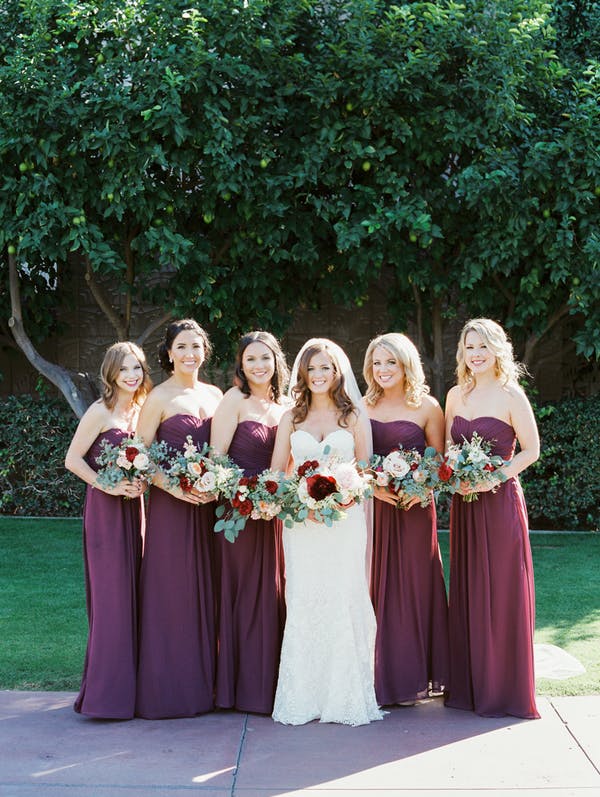 Burgundy Bridesmaid Dresses Your Girls NEED to see! - My Sweet Engagement 💍
