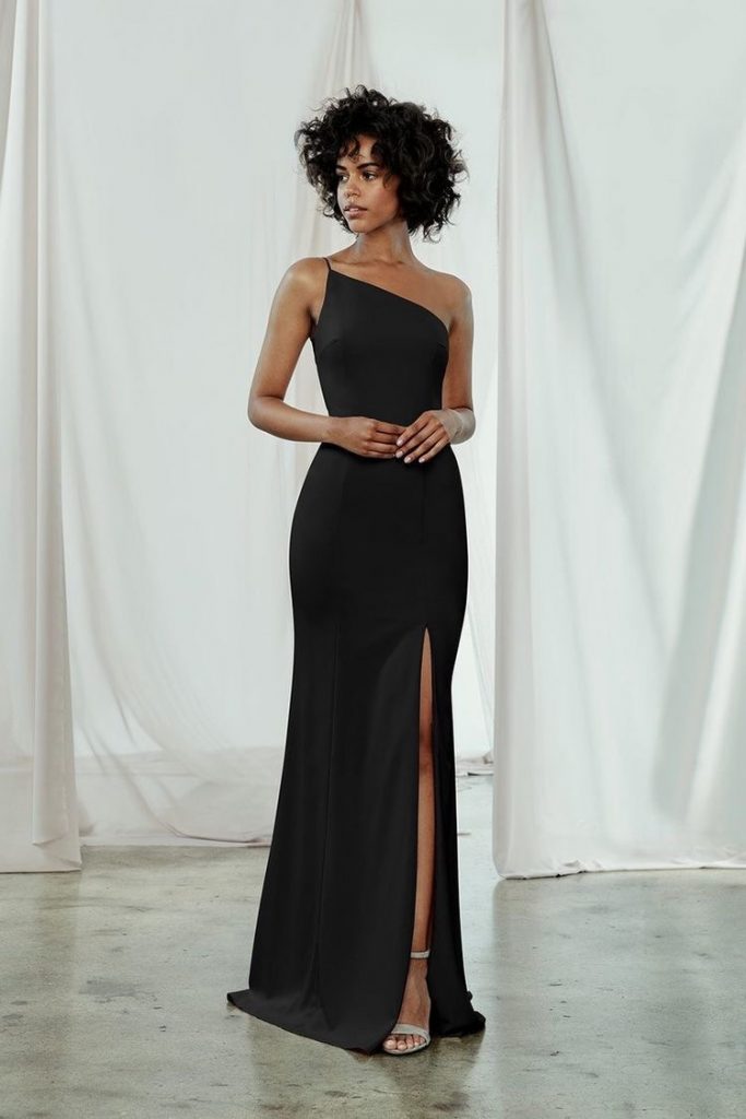 20+ Utterly Chic Black Bridesmaid Dress Ideas - My Sweet Engagement