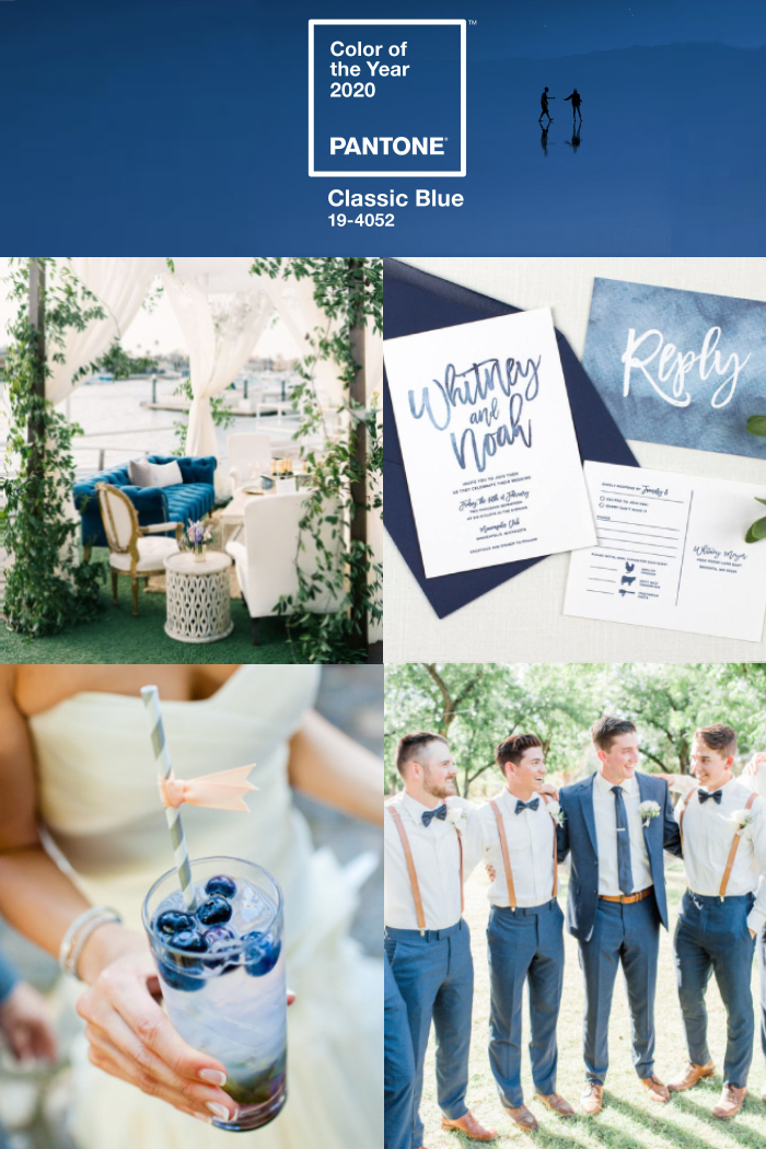 Wedding Ideas with the Pantone Color of the Year Classic Blue 19-4052 by My Sweet Engagement