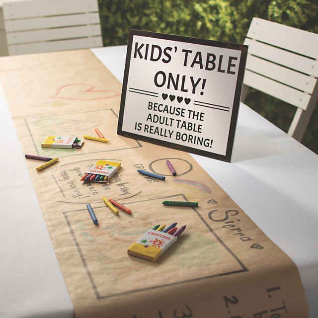 cool wedding ideas gallery: kids entertainment table