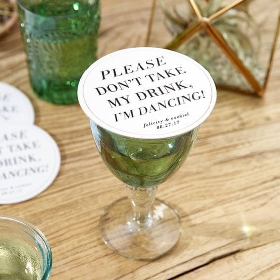 cool wedding ideas gallery: please don't take my drink coaster